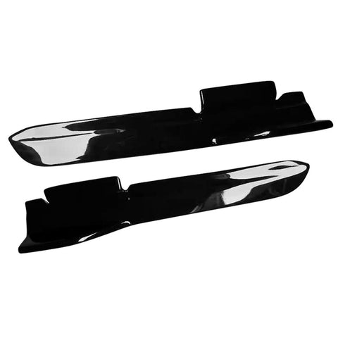 10-14 Ford Mustang LS Style Rear Bumper Lip Apron 2PC PP - Gloss Black