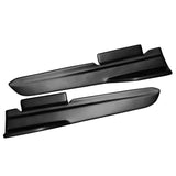 10-14 Ford Mustang LS Style Rear Bumper Lip Apron 2PC PP - Matte Black
