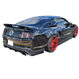10-14 Ford Mustang LS Style Rear Bumper Lip Apron 2PC PP - Matte Black