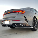 21-22 Kia K5 GT-Line Rear Bumper Lip Diffuser - Carbon Fiber Print PP 3PCS