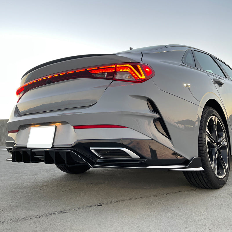 Kia Rear Spoiler 21-22 Kia K5 GT-Line Rear Bumper Lip Diffuser Spoiler - Gloss Black PP ...