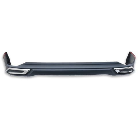 18-19 Toyota Camry LE MD Style Rear Bumper Lip Diffuser With Chrome Trim