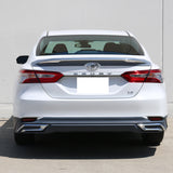 18-19 Toyota Camry LE MD Style Rear Bumper Lip Diffuser With Chrome Trim