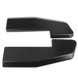 Universal Rear Bumper Lip V1 Style 2Pc Set Sanded Black With 8 Screws - PP