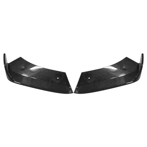 20-23 Chevy Corvette Stingray Rear Bumper Lip Diffuser Aprons - Carbon Fiber