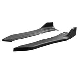 14-22 Infiniti Q50 Rear Bumper Lip Splitter Diffuser Aprons - Matte Black PP