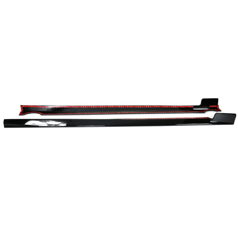 19-20 BMW G07 X7 M Sport Side Skirts Lip Extension Pair ABS - Gloss Black