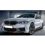 17-19 BMW 5 Series G30 M-Tech Side Skirts Extension MP Style - Carbon Fiber