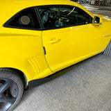 10-15 Chevy Camaro IK V3 Style Add On Side Skirts Extension - Carbon Fiber Print PP