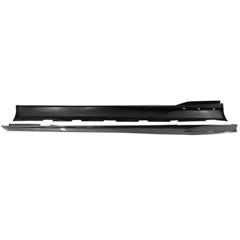 10-15 Chevy Camaro Rocker Style Add On Side Skirts Extension - Carbon Fiber Print PP