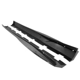 10-15 Chevy Camaro Rocker Style Add On Side Skirts Extension - Carbon Fiber Print PP