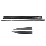 10-15 Chevy Camaro Rocker Style Add On Side Skirts Extension - Carbon Fiber Print PP