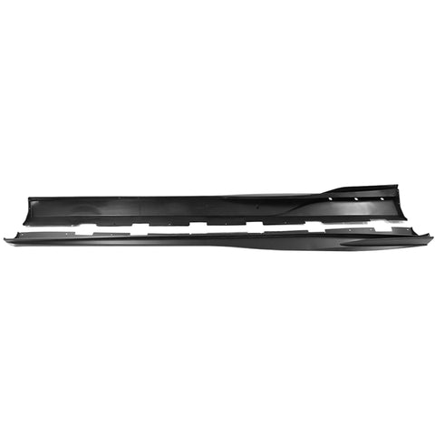 10-15 Chevy Camaro Rocker Style Add On Side Skirts Rocker Panels - Matte Black 4pcs PP