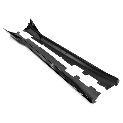 16-22 Chevy Camaro IK V3 Style Side Skirts Rocker Panel - Gloss Black 4PC PP