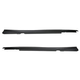 14-19 Chevy Corvette Z06 Style Pair Side Skirts Left Right Extension - ABS