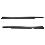 14-19 Chevy Corvette Z06 Style Pair Side Skirts Left Right Extension - ABS
