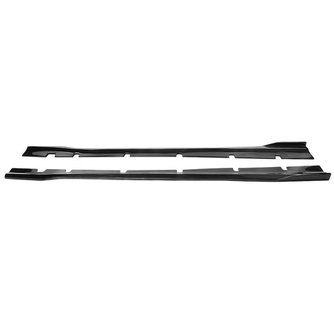 20-22 Dodge Charger SRT Widebody PP Side Skirts Diffuser Lips - Gloss Black