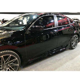 16-18 Honda Civic Side Skirts Step Extensions - PP