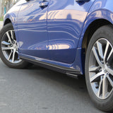 22- Honda Civic Sedan 4-Door Mugen Style Side Skirts Extension Splitters - Matte Black PP