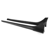 22- Honda Civic Sedan 4-Door Mugen Style Side Skirts Extension Splitters - Matte Black PP
