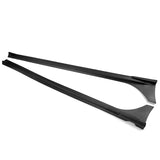22- Honda Civic Sedan 4-Door Mugen Style Side Skirts Extension Splitters - Matte Black PP
