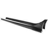22- Honda Civic Sedan 4-Door Mug Style Side Skirts Extension Panel - Carbon Fiber Look PP