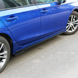 22- Honda Civic Sedan 4-Door Mugen Style Side Skirts Extension Splitters - Gloss Black PP