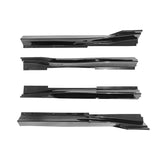 14-22 Infiniti Q50 IK Style Side Skirts Rocker Panel - PP Gloss Black 4PCS