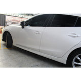 14-18 Mazda 3 4Dr 5Dr MP Style Side Skirts Extension Lip Splitters - PP