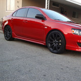 08-17 Mitsubishi Lancer Side Skirt Spoiler Splitter