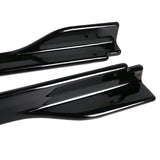 18-22 Toyota Camry V3 Style Side Skirts Extensions Gloss Black Pair - PP