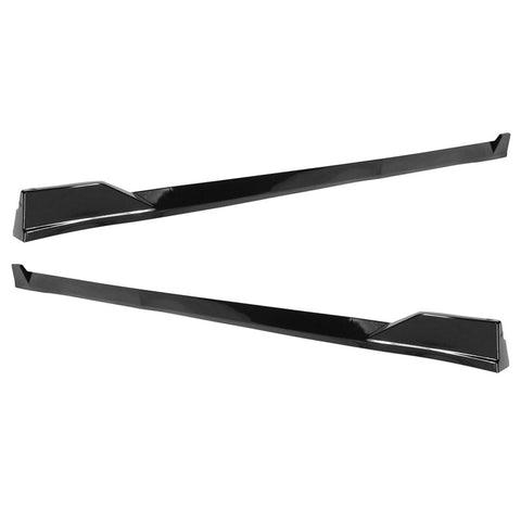 18-22 Toyota Camry TRD Style Side Skirts Rocker Panel - Gloss Black PP 4Pcs