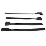 18-22 Toyota Camry TRD Style Side Skirts Rocker Panel - Gloss Black PP 4Pcs