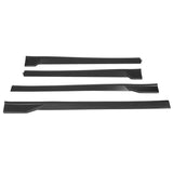 18-22 Toyota Camry TRD Style Side Skirts Rocker Panel Matte Black PP 4Pcs