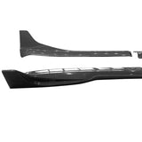 17-23 Tesla Model 3 Side Skirts Rocker Panel - Carbon Fiber Print ABS 4PCS