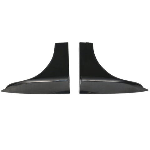Universal V2 Style Winglet Add On For Side Skirt Extensions 2 Pc 6.5 x 2.5 inch - PP