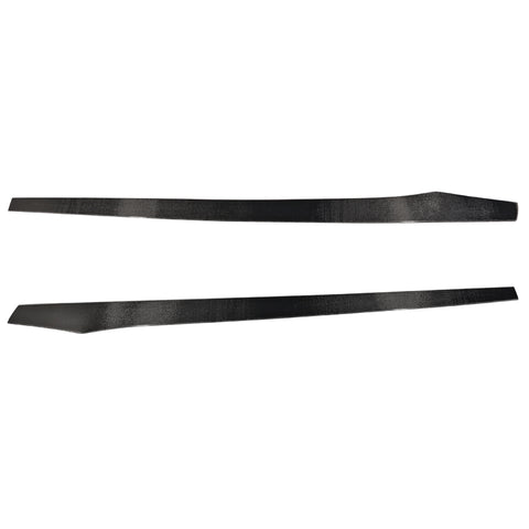 Universal 77.5 Inch Side Skirts Extension Flat Bottom Line Lip Carbon Fiber CF