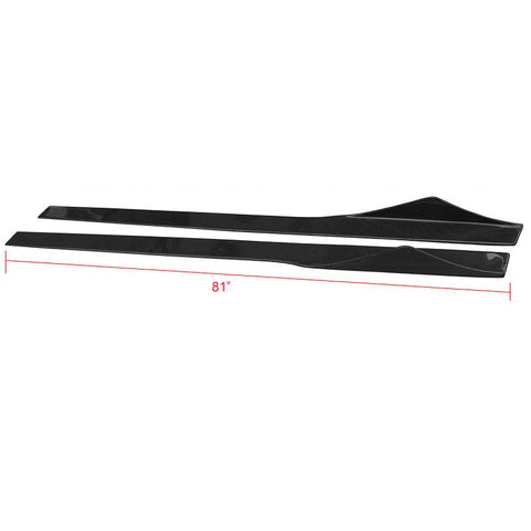 Universal Fit Most Car 81 Inch Factory D Style Side Skirt Extension - CF