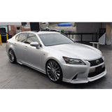 13-15 Lexus GS F Sport WALD Style Matte Black Side Skirt Extension - PP