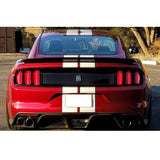 15-17 Mustang EcoBoost Rear PP Diffuser W/ Dual Catback Exhaust Tips Kit