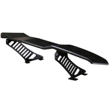 Universal Adjustable Lambo Style Trunk Spoiler Wing Black ABS