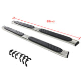 07-17 Chevy Silverado Crew Cab 89 inch Side Step Bar Running Board Chrome