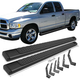 02-08 Dodge Ram Quad Cab 78 inch Ram OE Style Step Bars Running Boards Black