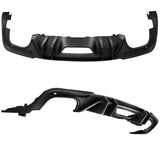 18-19 Ford Mustang EcoBoost Rear Diffuser & Muffler Tip (Single Outlet Style)