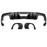 18-19 Ford Mustang EcoBoost Rear Diffuser & Muffler Tip (Single Outlet Style)