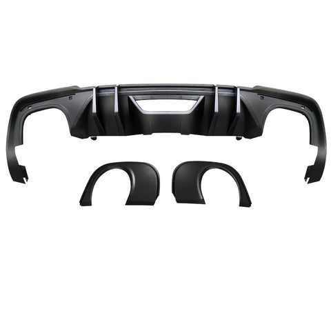 18-19 Ford Mustang EcoBoost Rear Diffuser & Muffler Tip (Single Outlet Style)
