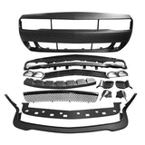 15-23 Dodge Challenger Front Bumper & Grille & HC Style Lip - Unpainted PP