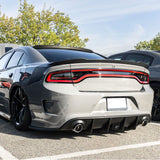 15-20 Dodge Charger SRT Rear Bumper Diffuser Valance W/ LED Brake Light