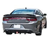 15-20 Dodge Charger SRT Rear Bumper Diffuser Valance W/ LED Brake Light Lamp