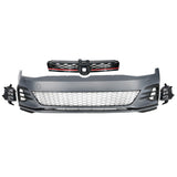 17-19 VW Golf MK7 7.5 GTI Style Front Bumper Cover w/ Fog Lights Grille